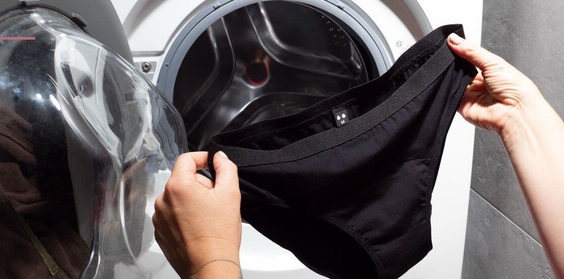 Praní a sušení menstruačních kalhotek
