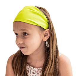 Čelenka do vlasů bavlněná jednobarevná zelená